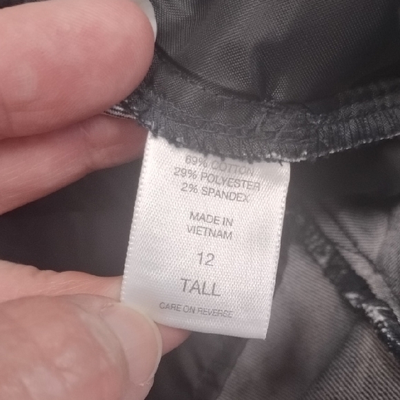 New York & Company 7th Avenue Design Studio Dark Navy Women's Trousers, 12 Tall - Picture 3 of 7